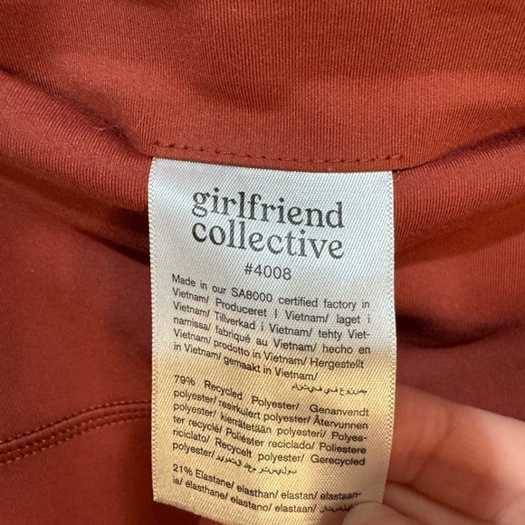 Girlfriend Collective Rust Compressive High-Rise Legging‎ Sz 5X - Picture 5 of 6